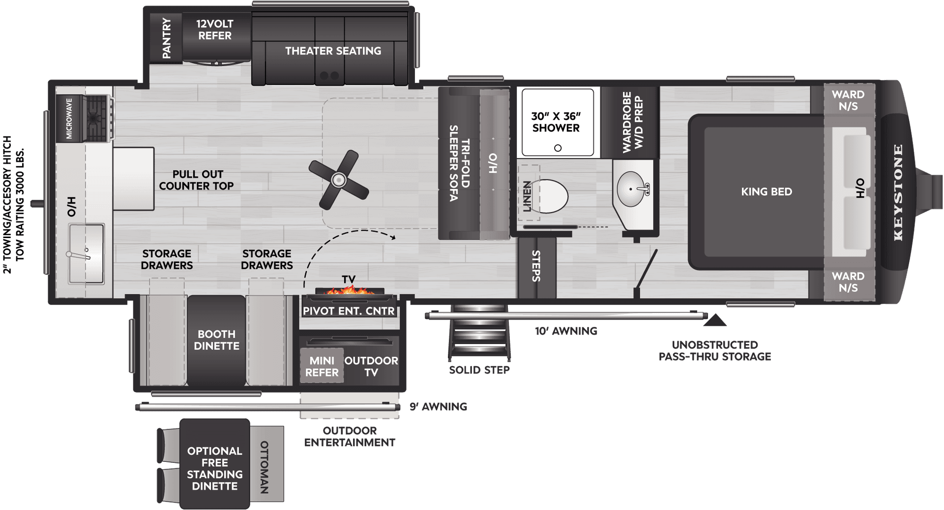 2026 Keystone RV 2026 Keystone RV Cougar Half Ton - thumbnail 2